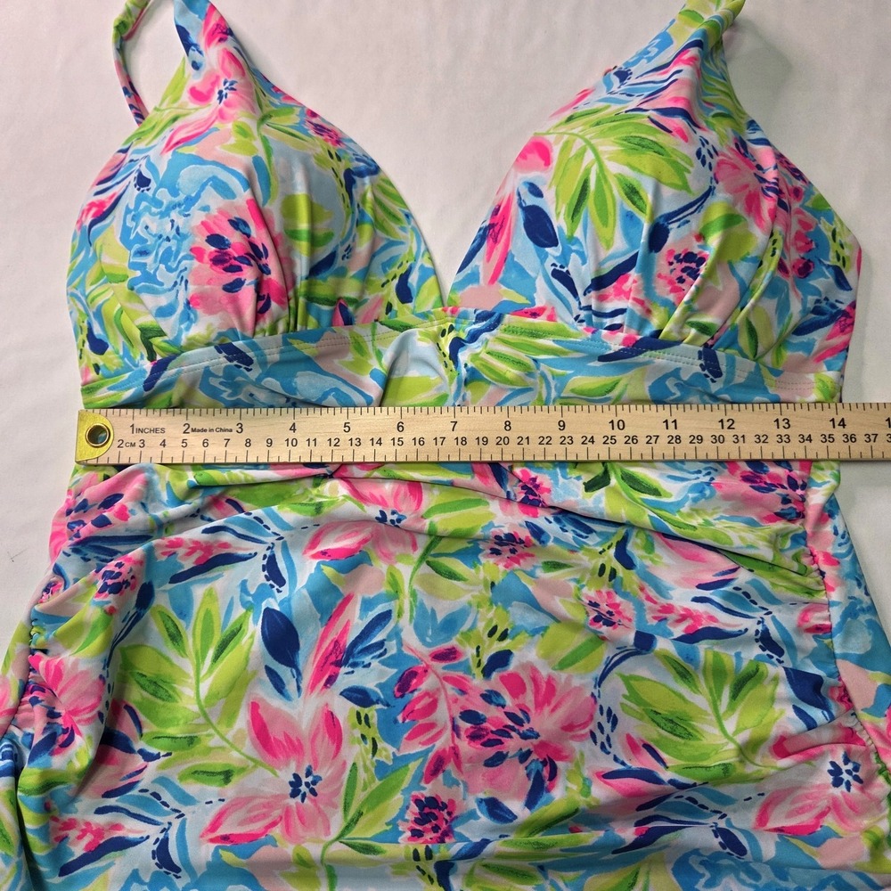 Stella Parker XL Waterlily Tankini Set Vibrant Vacation Swim Summer Beach Cruise - Picture 3 of 10